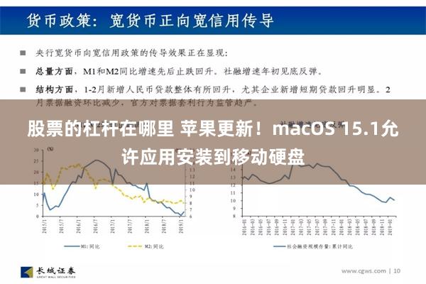 股票的杠杆在哪里 苹果更新！macOS 15.1允许应用安装到移动硬盘